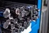 Magnesium rods on shelf